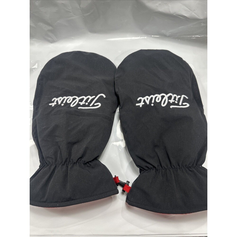 Titleist Golf Cart Mitts  Hand Warm Gloves  Winter Gear Black Red Logo